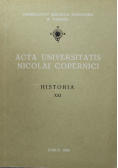 Acta Universitatis Nicolai Copernici Historia XXI