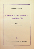 Kronika lat wojny i okupacji Tom 1