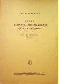 Zarys gramatyki historycznej języka łacińskiego