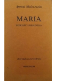 Maria powieść Ukraińska, reprint z 1825 r.