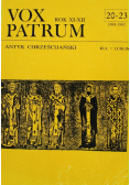 Vox Patrum nr 20 -  23 / 1991 - 1992