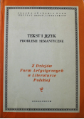 Tekst i język Problemy semantyczne