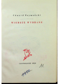 Szymański Wiersze wybrane