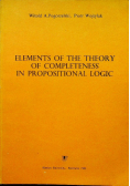 Elements of the Theory of Completeness in Propositional Logic