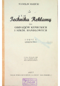 Technika reklamy część 1 1937 r.