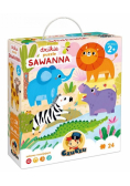 CzuCzu Dzikie puzzle Sawanna 2+