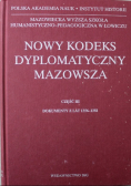 Nowy Kodeks Dyplomatyczny Mazowsza Część III