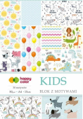 Blok z motywami Kids A4/15K 80g HAPPY COLOR