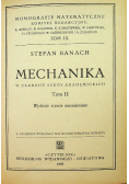 Mechanika Tom II 1949 r.