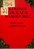 Komisja Edukacji Narodowej. Bibliografia przedmiotowa