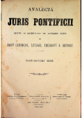 Analecta Juris Pontificii tom XXVII 1889 r.