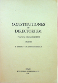 Constitutiones et Directorium