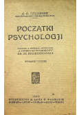 Początki psychologji 1921 r.
