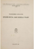 Sposób bycia jako rodzaj wiary
