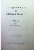 Insegnamenti di Giovanni Paolo II Tom VII Część 2