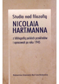 Studia nad filozofią Nicolaia Hartmanna..