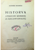 Historya literatury rzymskiej za Rzeczypospolitej, 1909 r.
