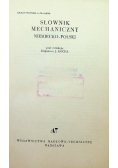 Słownik mechaniczny niemiecko-polski