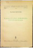 Walka o cele Powstania Listopadowego