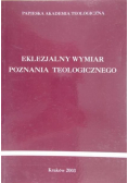 Eklezjalny wymiar poznania teologicznego