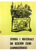 Studia i materiały do dziejów ziemi Zawkrzeńskiej