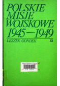 Polskie misje wojskowe 1945 do 1949