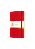 Notes L Moleskine Classic w kratkę czerwony