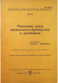 Planowanie pracy wychowawczo dydaktycznej w przedszkolu