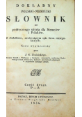Dokładny polsko - niemiecki słownik do podręcznego użycia dla Niemców i Polaków 1836 r.