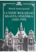 Ludzie Wolnego Miasta Gdańska 1920 - 1939