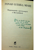 Ponad ludzką miarę wspomnienia operowanych z Ravensbruck