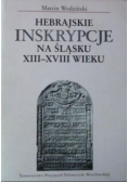 Hebrajskie inskrypcje na Śląsku XIII-XVIII wieku