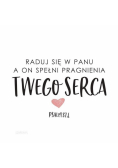 Podstawka korkowa - Raduj się w Panu