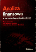 Analiza finansowa w zarządzaniu przedsiębiorstwem