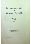 Insegnamenti di Giovanni Paolo II Tom VI Część II