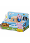 Peppa Pig Drewniana łódka z figurką