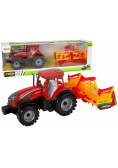 Traktor z kultywatorem na napęd