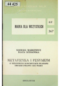 Metafizyka i pesemizm