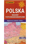 Mapa - Polska regiony fizycznogeograficzne
