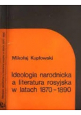 Ideologia narodnicka a literatura rosyjska w latach 1870 - 1890