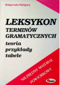 Leksykon Terminów Gramatycznych teoria przykłady tabele