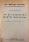 Powieści historyczne Henryka Rzewuskiego 1922 r.