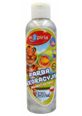 Farba dekoracyjna metaliczna srebrna 250ml