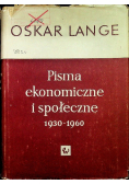 Pisma ekonomiczne i społeczne 1930 - 1960