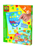 Zestaw kreatywny Figury geometryczne 300 naklejek