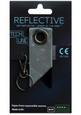 Odblaskowy breloczek Tech Line - Czarna klapka