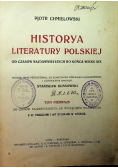 Historya Literatury Polskiej Tom I 1915 r