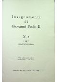Insegnamenti di Giovanni Paolo II Tom X Część 2