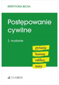 Postępowanie cywilne Pytania Kazusy Tablice