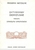 Dytyramby dionizyjskie reprint z 1906 r.